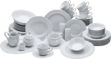 Набір посуду на 8 персон, 61 предмет, білий Arianne Creatable