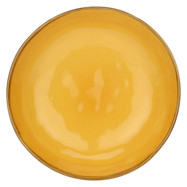Тарілка супова Rose&Tulpani Milano CONCERTO OCRA, керамограніт, охра, діам. 21 см