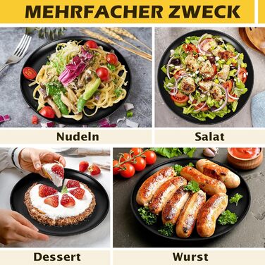 Набір із 4 дек для піци 26 см чорний Onader