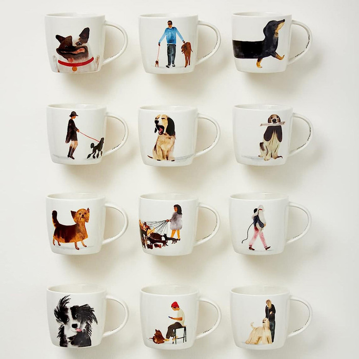 Кухоль Maxwell & Williams BEST FURRY FRIENDS Walking The Dog, порцеляна, 400 мл