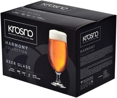 Набор из 6 бокал для пива 500 мл Harmony Konsimo
