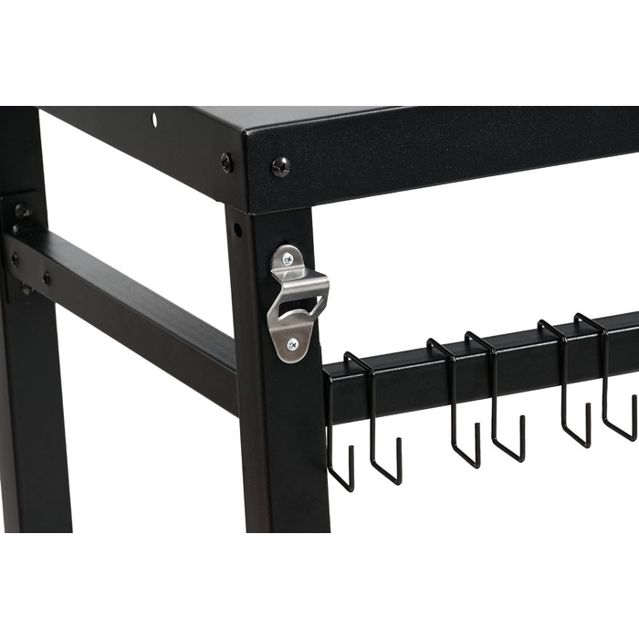 Металевий стіл-гриль, чорний 85 x 50 x 81 см BBQ-Toro