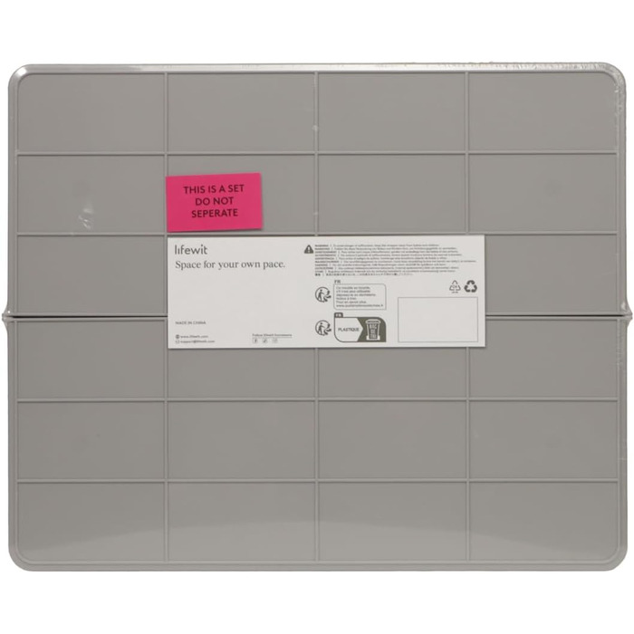Органайзер для столових приборів 60 х 40 см сірий Lifewit
