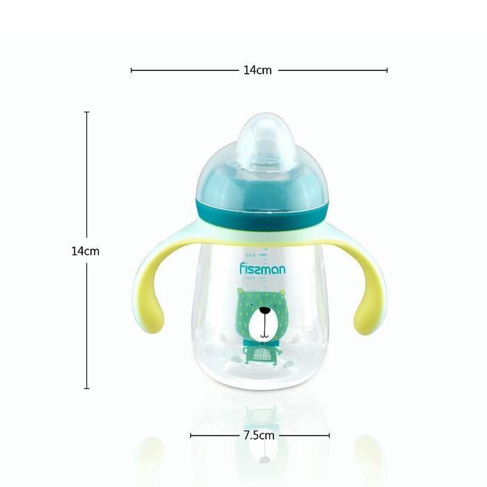 Пляшка для годування Fissman 260 мл з ручками (6908)