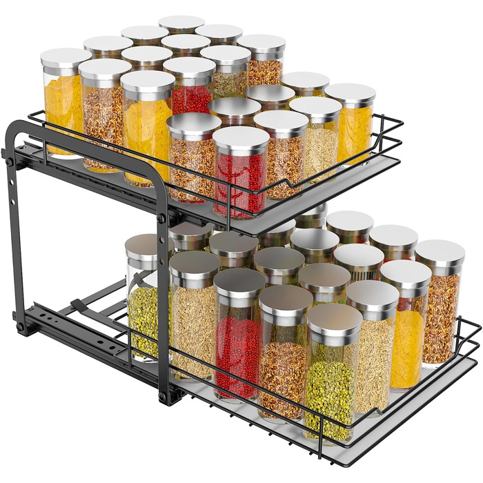 Висувна стійка для спецій дворівнева 23,2 х 26,4 х 23 см MAYZOLOP