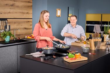 Ложка кухарська 34,5 см із силіконовим краєм для сковороди вок Rosle