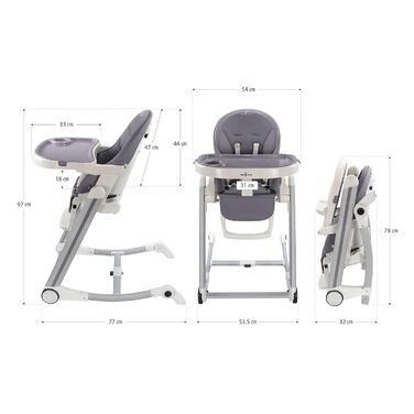 Дитячий стільчик для годування зі знімним підносом та ігровою аркою Engel & Storch