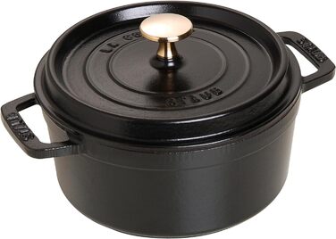 Кокот круглый 18 см, черный Staub