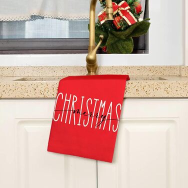 Набор из 4 рождественских кухонных полотенец 45 x 65 см, набор X Ohok