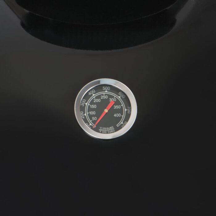 Бочка для барбекю 3 в 1, чорний, 47 см BBQ-Toro