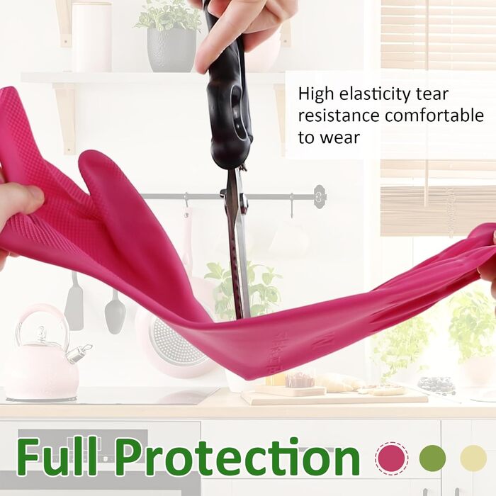 Перчатки для мытья посуды 3 пары 38 см WATUNID