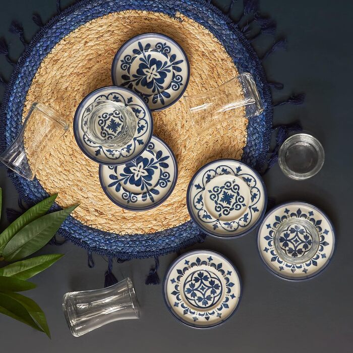 Чайний сервіз на 6 осіб, 12 предметів, Zeher Blau Karaca