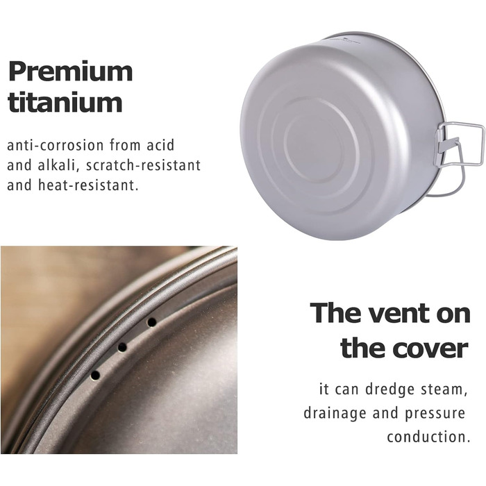 Титанова кастрюля для супу 4.5 л. для 3-5 осіб iBasingo