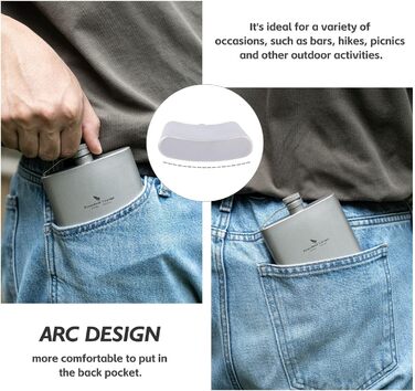 Портативная фляга для виски 200 мл. Boundless Voyage