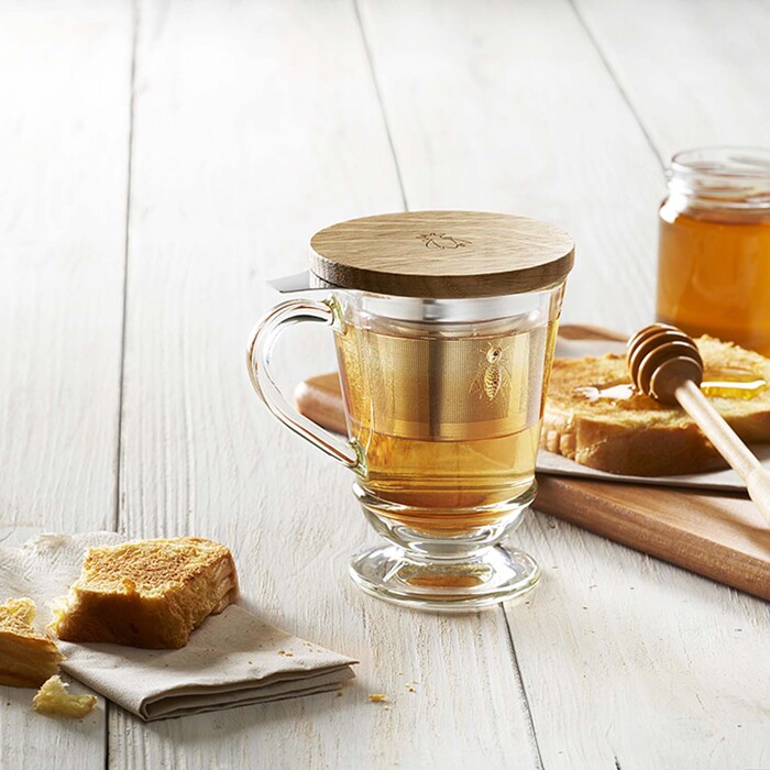 Кухоль для чаю La Rochere ABEILLE з кришкою і сітечком, вис. 11,5 см, 275 мл