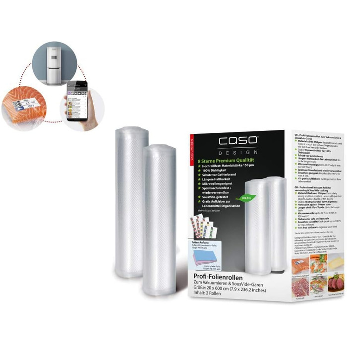 Камерний вакуумний пакувальник з нержавіючої сталі 70 л/хв, 240 Вт Caso