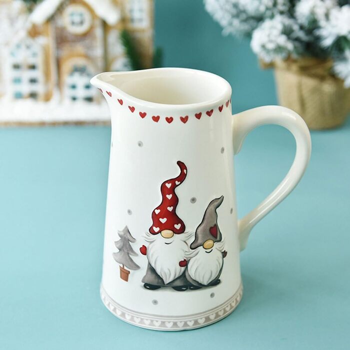 Різдвяний глечик для молока з порцеляни Cabilock