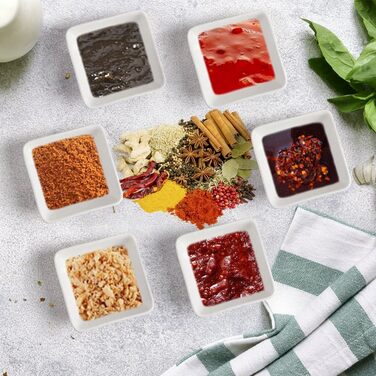 Набір із 10 соусниць білі TESSTSY