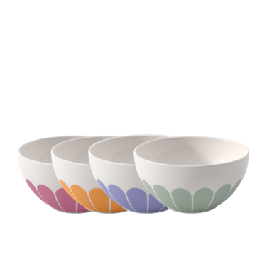 Набір з 4 піал для пластівців 430 мл, різнокольоровий Fleur Villeroy & Boch
