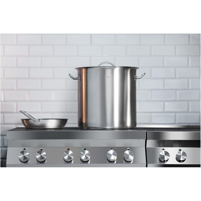 Індукційна каструля Royal Catering Ø 32 см з кришкою Каструля з нержавіючої сталі Індукційна каструля Індукційна каструля Каструля з нержавіючої сталі (36 л)