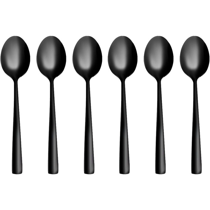 Набір десертних ложок 15,3 см, 6 предметів, чорний Leipzig Otto Koning