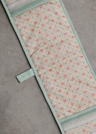 Рукавички для духовки Maison d&39 Hermine, Прихватки, 100 бавовна, термостійкі кухонні рукавички, рукавички для духовки (19 см x 33 см) та прихватки (20 см x 20 см) для приготування їжі, Морзін - Рукавички для духовки на День подяки/Різдво (19 x 33 см) та