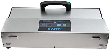 Вакуумний пакувальник Allpax P 355, пристрій для запаювання плівкою харчових продуктів та делікатних продуктів, вакуумний пакувальник для запаювання та приготування їжі методом су-від, включаючи адаптерний шланг та 100 вакуумних пакетів (вакуумний пакувал