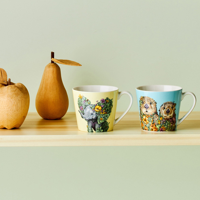 Кухоль Maxwell & Williams WILD PLANET MARINI FERLAZZO Sea Otters, порцеляна, 370 мл