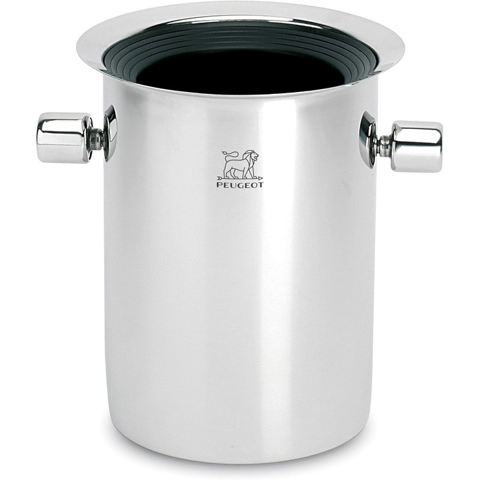 Охолоджувач пляшок Peugeot з пакетами з льодом, Для пляшок шампанського та вина, Висота 19 см, Нержавіюча сталь, 220068