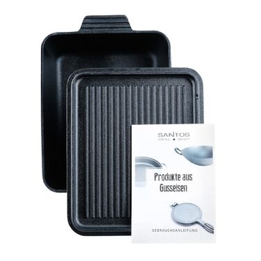 Форма для выпечки хлеба чугунная 34х24х14,5 см с крышкой Santos