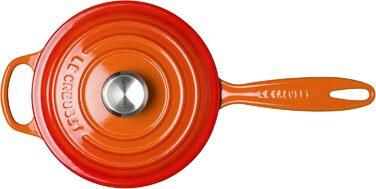 Чавунний сотейник Ø 20 см, 2,5 л з кришкою, полум'яно-червоний Signature Le Creuset
