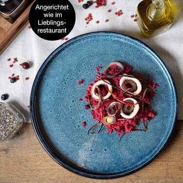 Обідня тарілка Moritz & Moritz SOLID 4 шт. 26 см - Набір тарілок з керамограніту - Набір посуду для сервірування 4 шт. великих тарілок