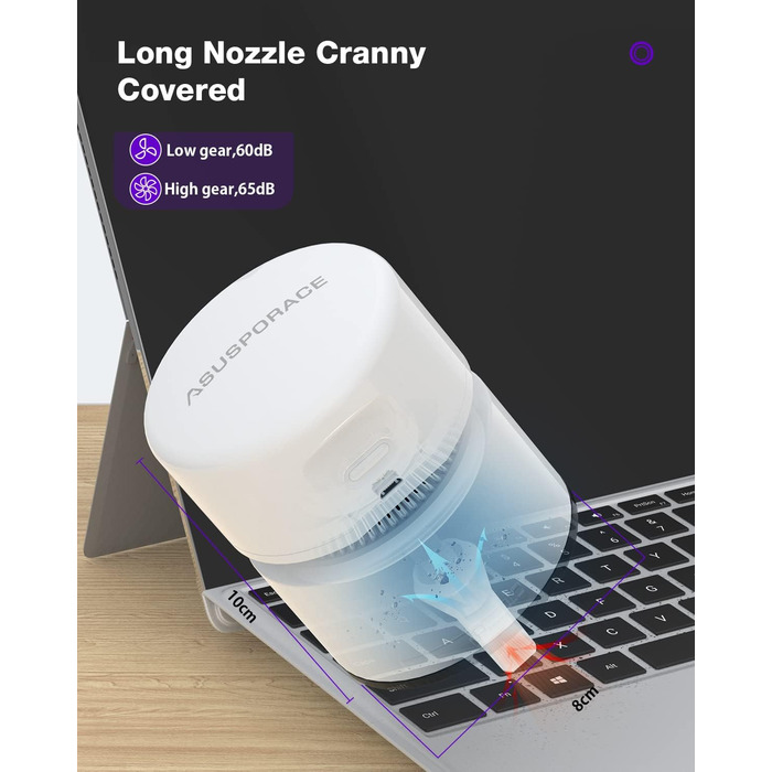 Портативний пилосос 5 Вт зелений ASUSPORACE