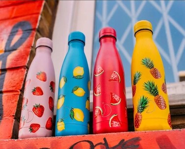 Вакуумна пляшка для води 0,5 л, рожева Icons Strawberry CHILLYS