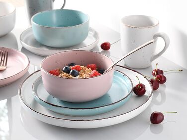 Набір посуду на 4 персони, 16 предметів, різнокольоровий, Modern Fashion Creatable