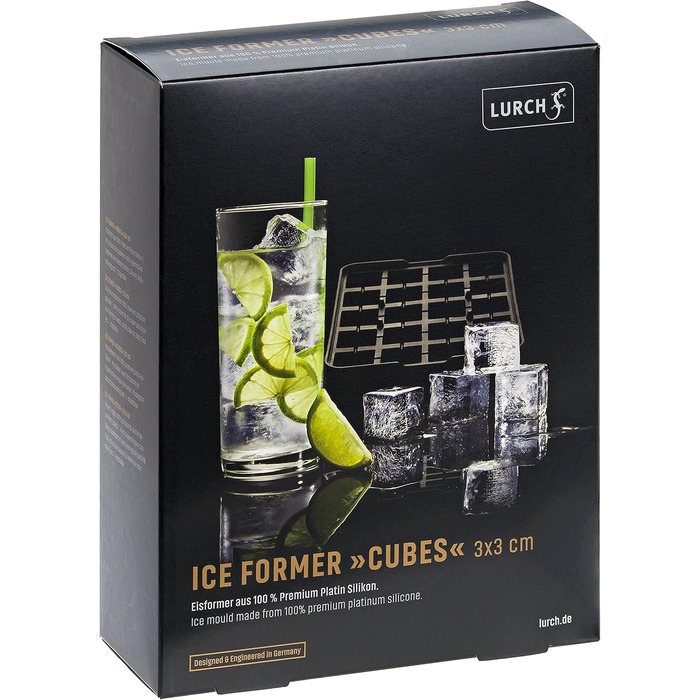 Силіконова форма для льоду чорний Lurch