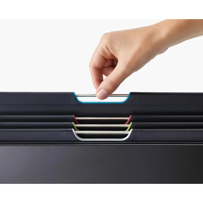 Набір обробних дощок, 4 предмети в корпусі, чорний Folio Steel Joseph Joseph