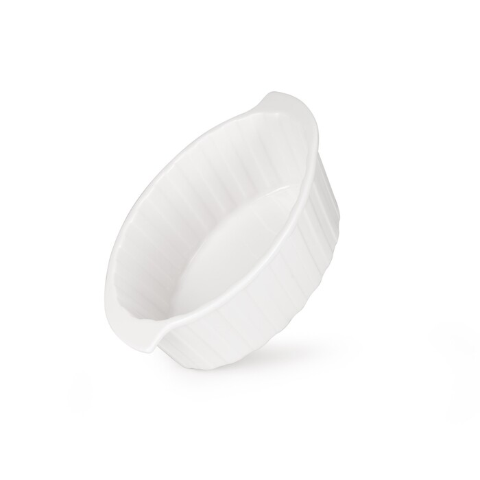 Овальная форма для запекания Fissman 19х14х8 см/970 мл фарфоровая цена за шт (14171)