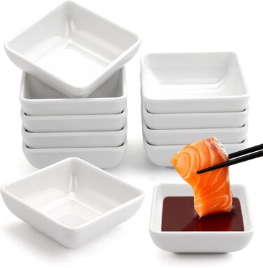 Набір із 10 соусниць білі TESSTSY