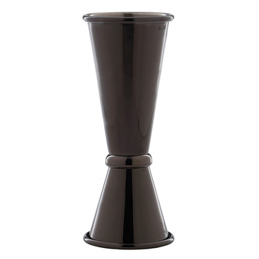 Джіггер 25/50 мл, чорний метал, GenWare