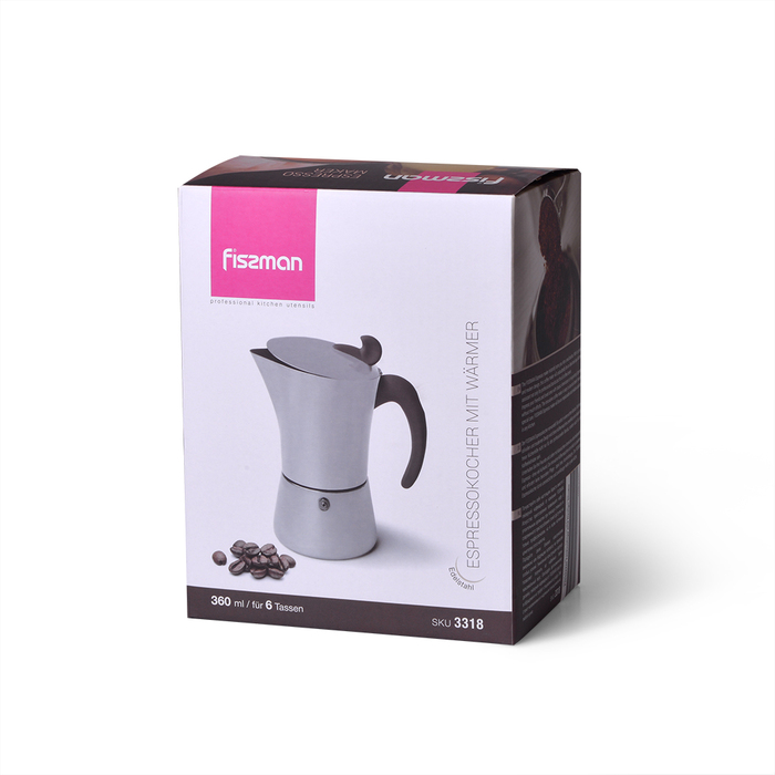 Гейзерна кавоварка Fissman на 6 порций / 360 мл (3318)