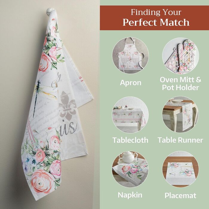 Набір із 3 багатоцільових кухонних рушників Maison d&39 Hermine Rural Christmas, 100 бавовна Барні рушники День подяки/Різдво (50 см x 70 см) (Марсове поле)