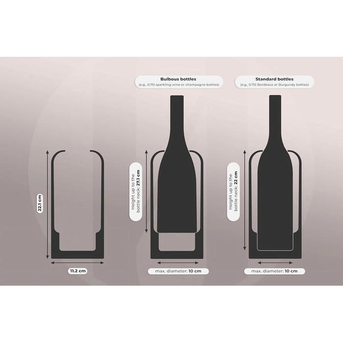 Охладитель для вина с розовой крышкой PRIMØ germany