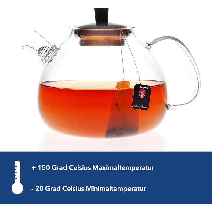Заварювальний чайник із сітчастого фільтру - 1,5 літра Hanseküche