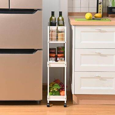 Кухонная тележка с 3 уровнями 19 x 42,4 x 79,2 см APEXCHASER