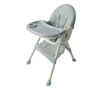 Дитячий стільчик для годування 4 в 1 від 6 місяців з підставкою для ніг зелений BDW