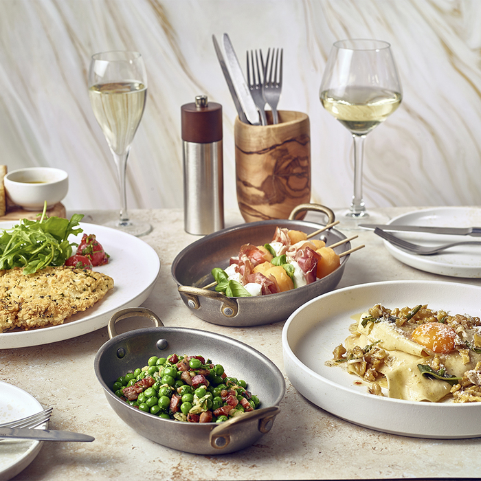 Тарілка 26 см, сіра, Sereno Alto, GenWare