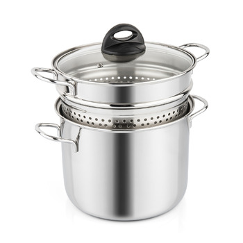 Кастрюля для макарон без термодиффузора 22 см 6 л CUOCI BARAZZONI