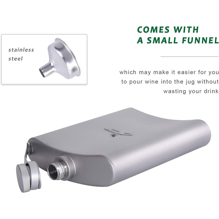 Портативная фляга для виски 200 мл. Boundless Voyage