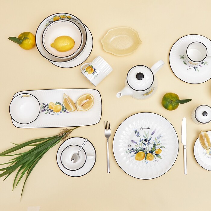 Набор из 2-х тарелок Fissman 21 см PROVENCE фарфор (13620)